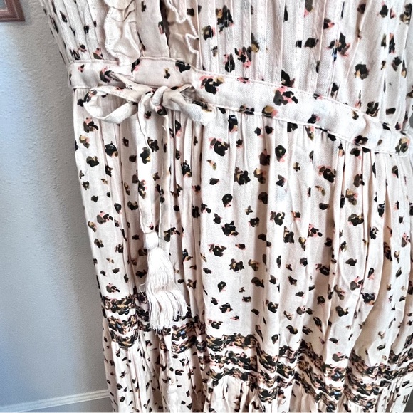 Free People Rare Feelings Floral Maxi Prairie Peasant Dress Small - Picture 6 of 14